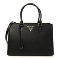 Saffiano Soft Calfskin Tote Black