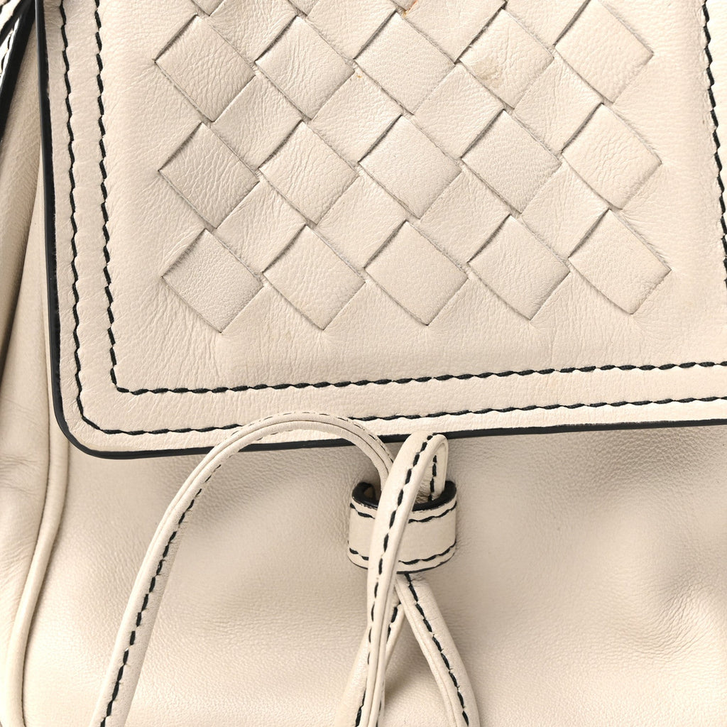 Nappa Intrecciato Double Pocket Crossbody Mist Black