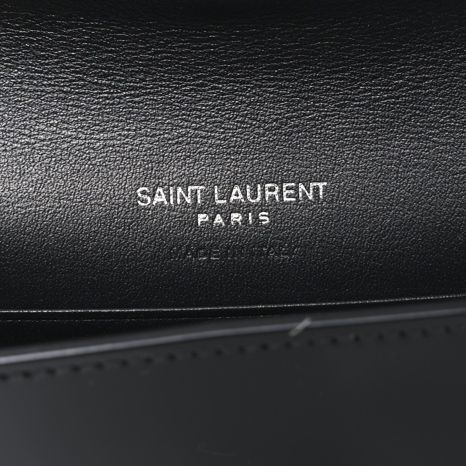 Patent Calfskin Small Monogram Envelope Wallet Black