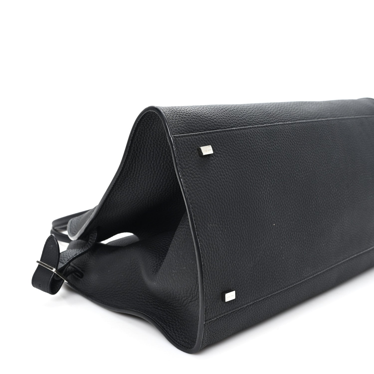 Matte Grained Calfskin Soft Margaux 15 Black