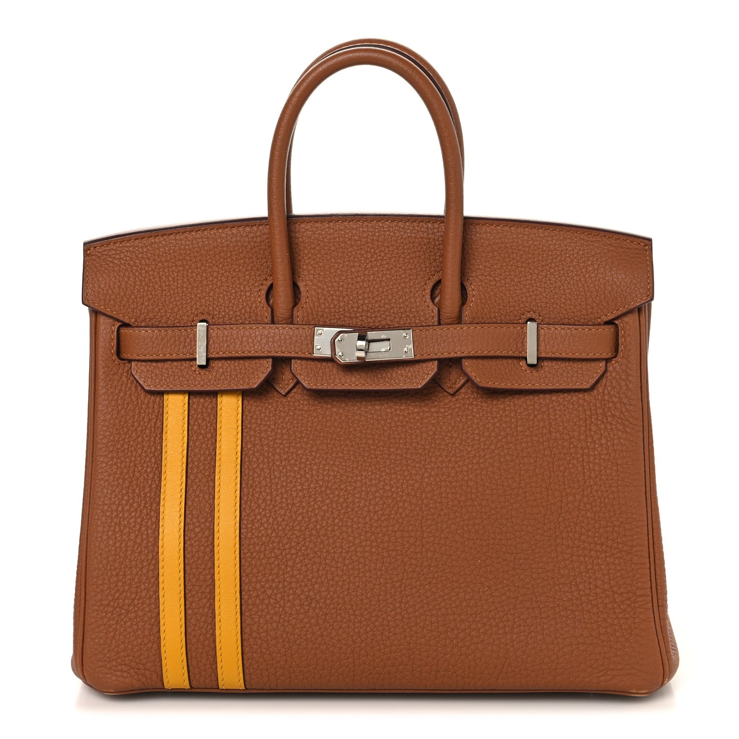 Togo Swift Officier Birkin 25 Gold Ambre