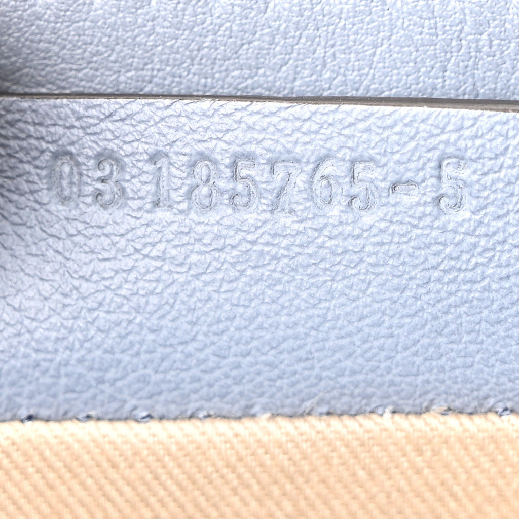 Suede Calfskin Mini Faye Backpack Cloudy Blue