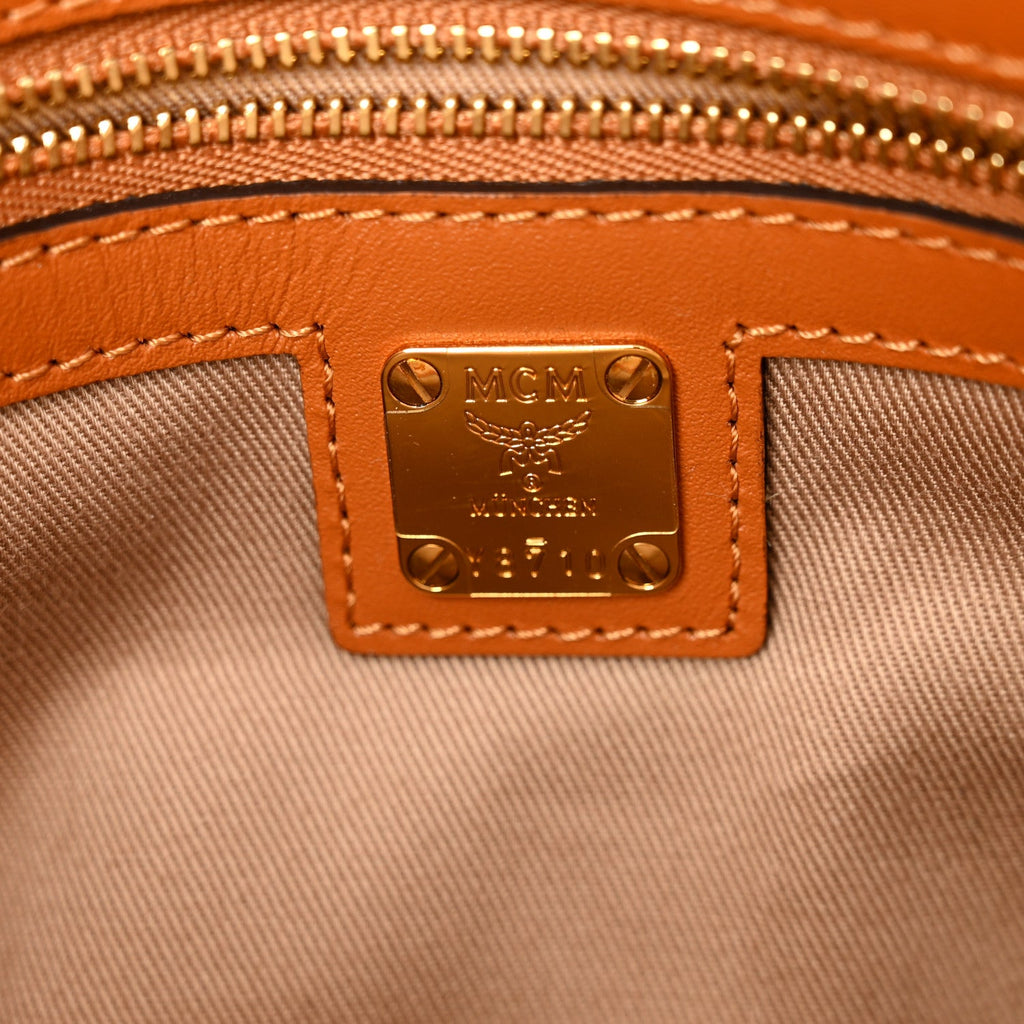 Visetos Medium Crossbody Pouch Cognac