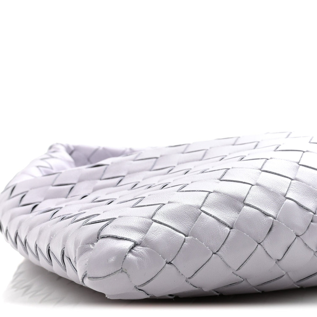 Calfskin Intrecciato Small Hop Oyster Lilac
