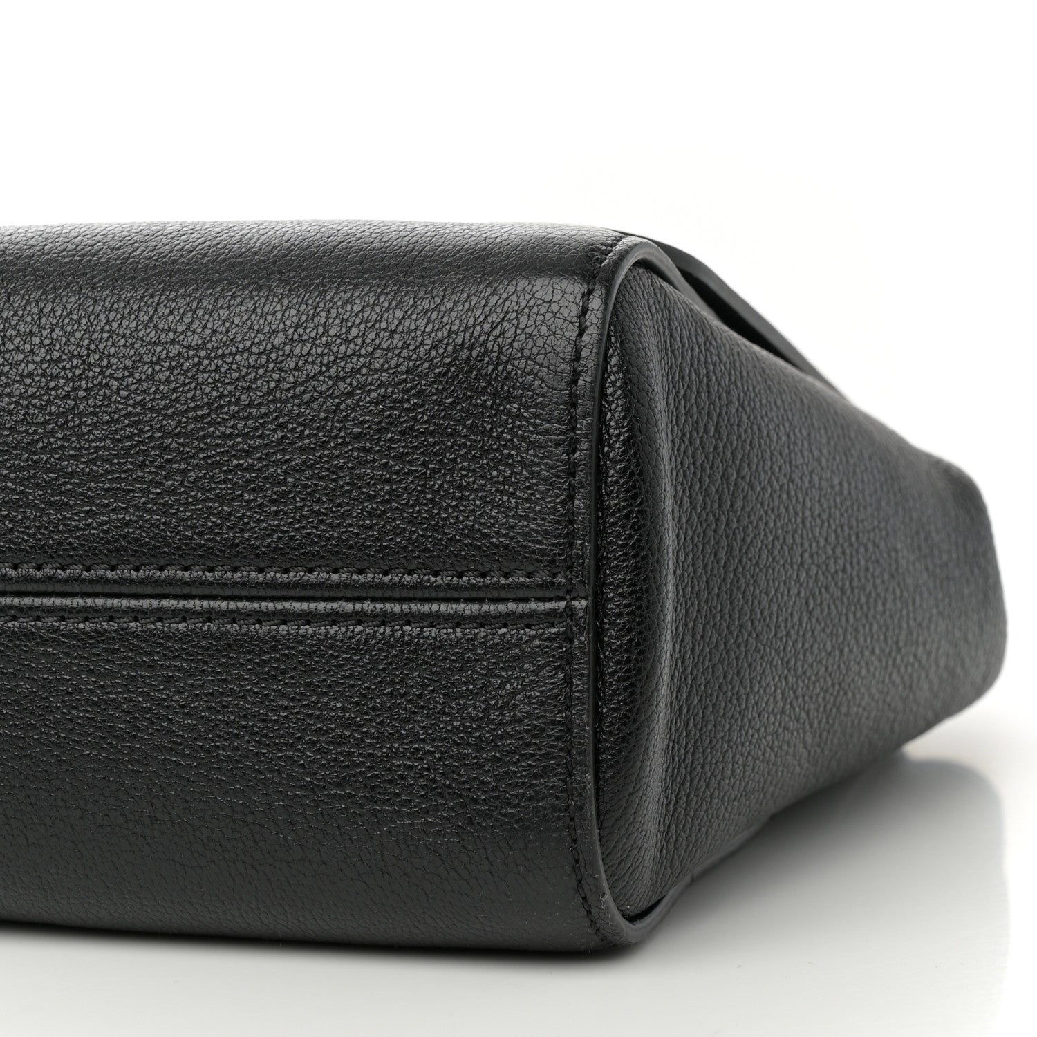 Glossy Goatskin Medium Lily Black