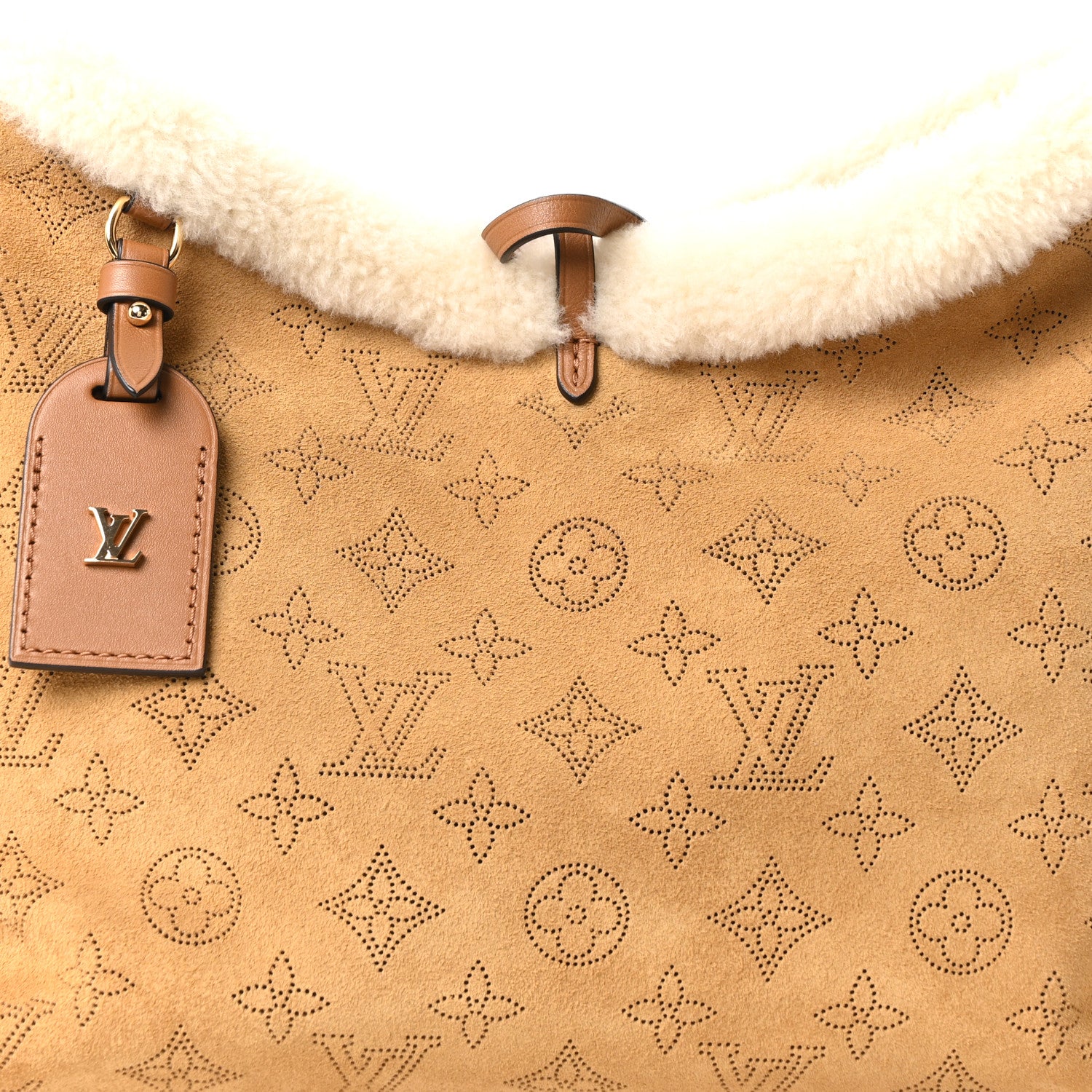 Suede Mahina CarryAll PM Beige