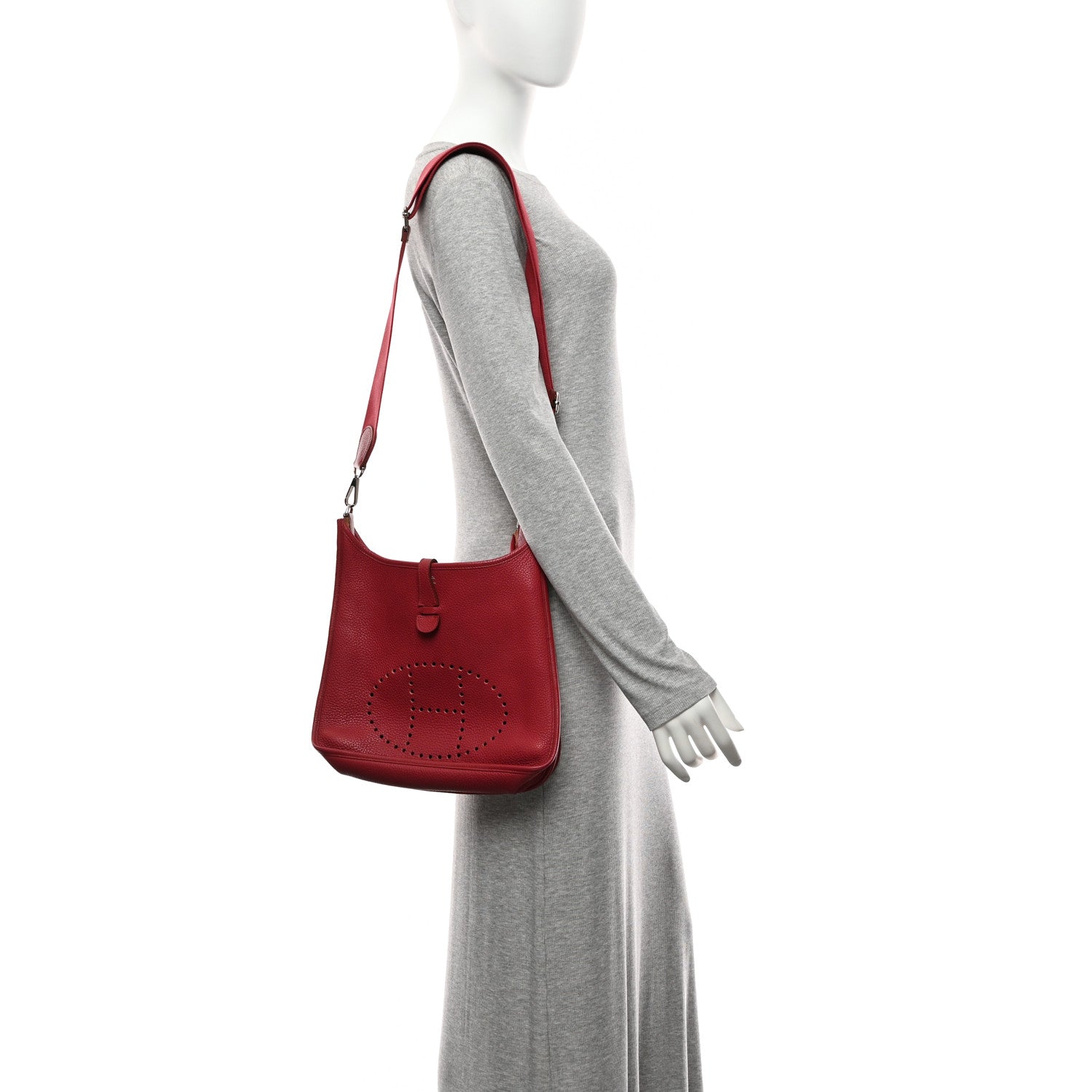 Taurillon Clemence EVELYNE III PM Rouge Grenat