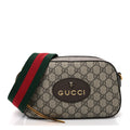 GG Supreme Monogram Web Neo Vintage Shoulder Bag Beige New Acero Crop