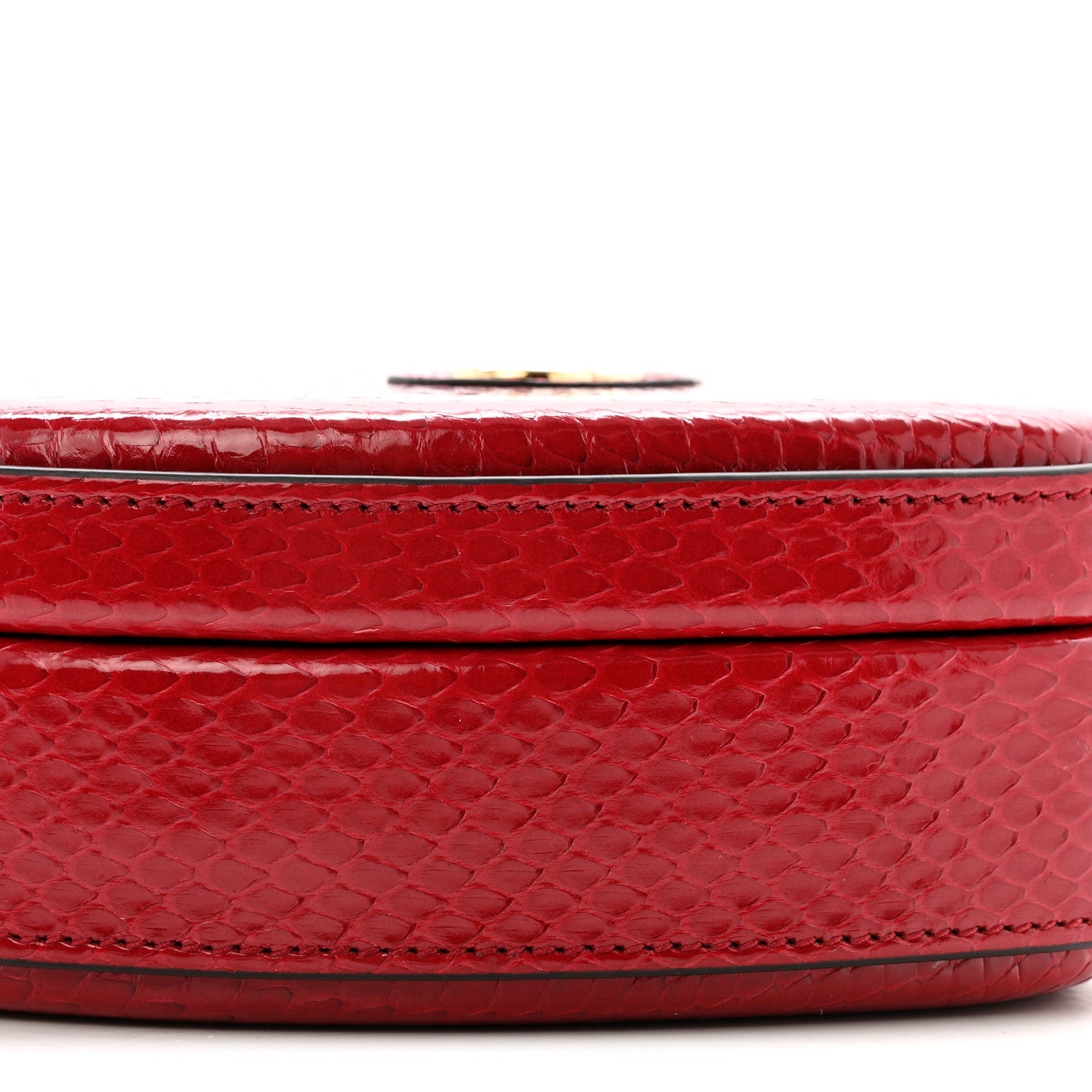 Snakeskin Broadway Mini Heart Top Handle Bag Rasberry Candy