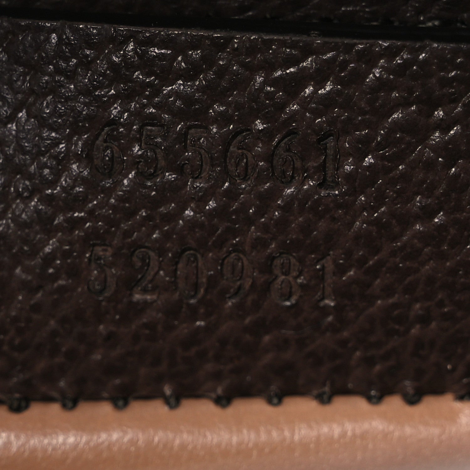 Monogram Jumbo GG Textured Dollar Calfskin Mini Diana Tote Bag Camel Ebony New Acero