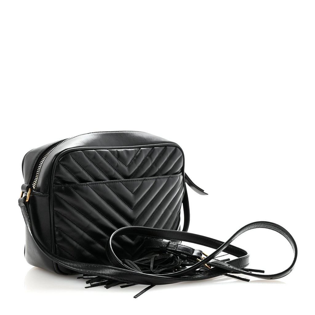 Calfskin Matelasse Monogram Lou Camera Bag Black