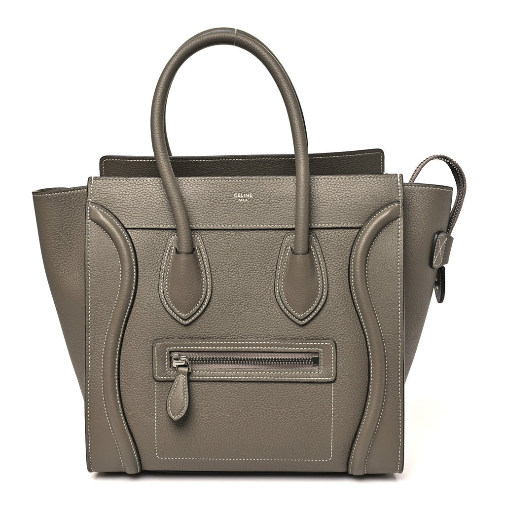 Drummed Calfskin Micro Luggage Souris