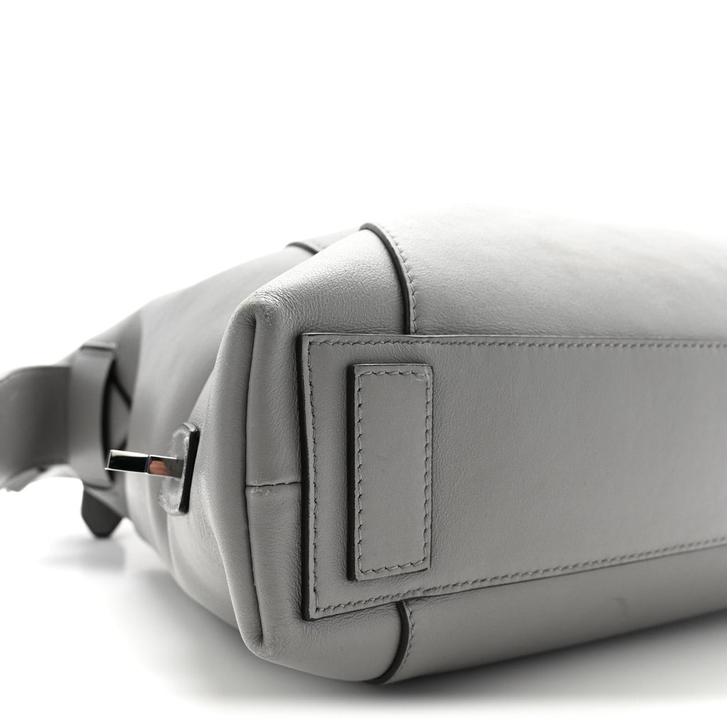 Calfskin Small Soft Antigona Pearl Grey