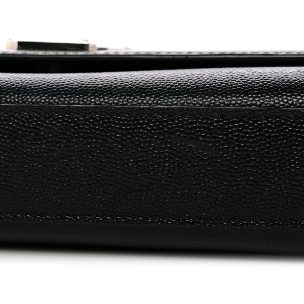 Grain De Poudre Medium Classic Monogram Kate Satchel Black