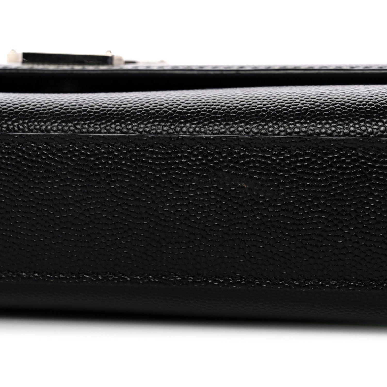 Grain De Poudre Medium Classic Monogram Kate Satchel Black