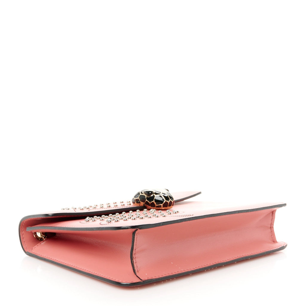 Nappa Embellished Serpenti Forever Crossbody Pink