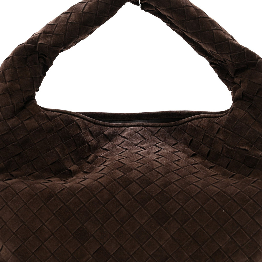 Suede Intrecciato Small Hop Fondant