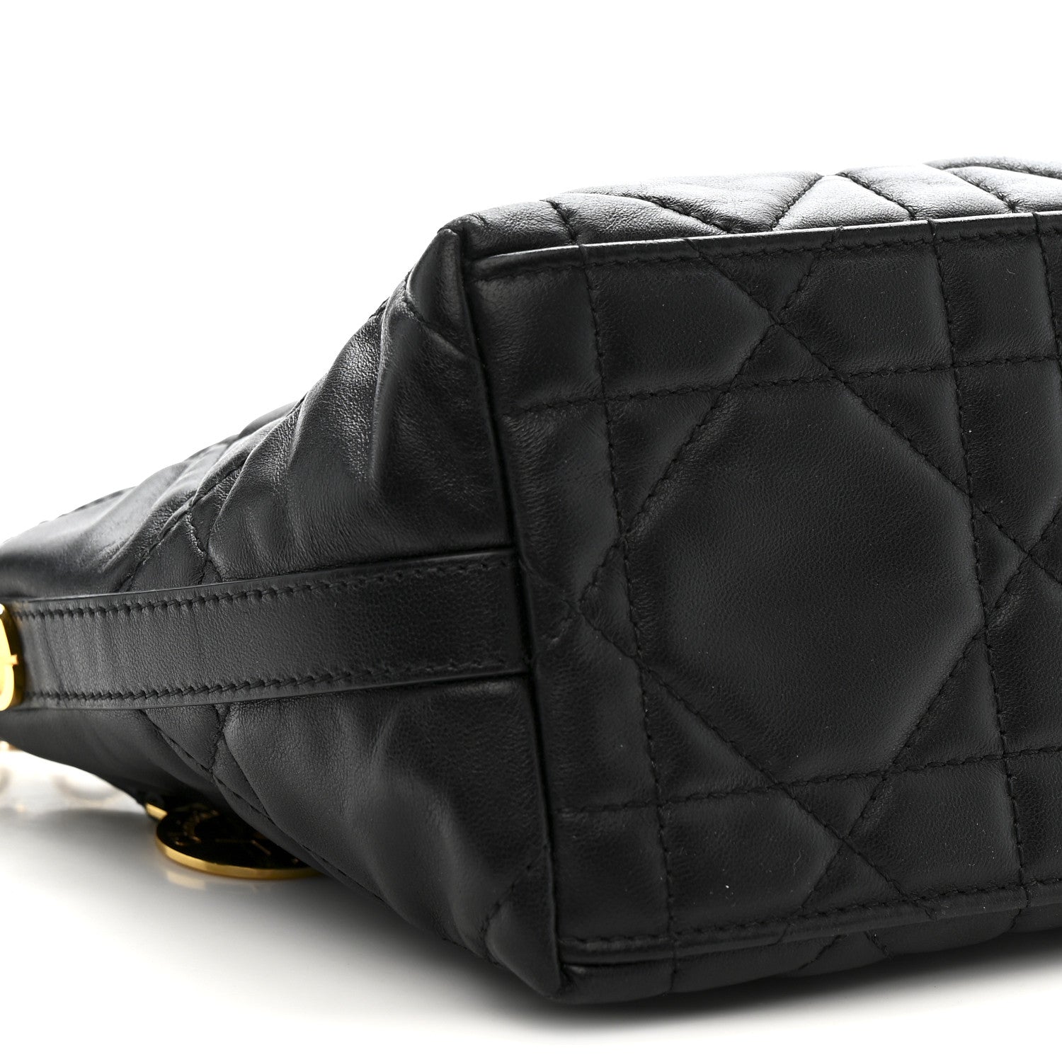 Lambskin Macrocannage DiorStar Hobo Bag Black