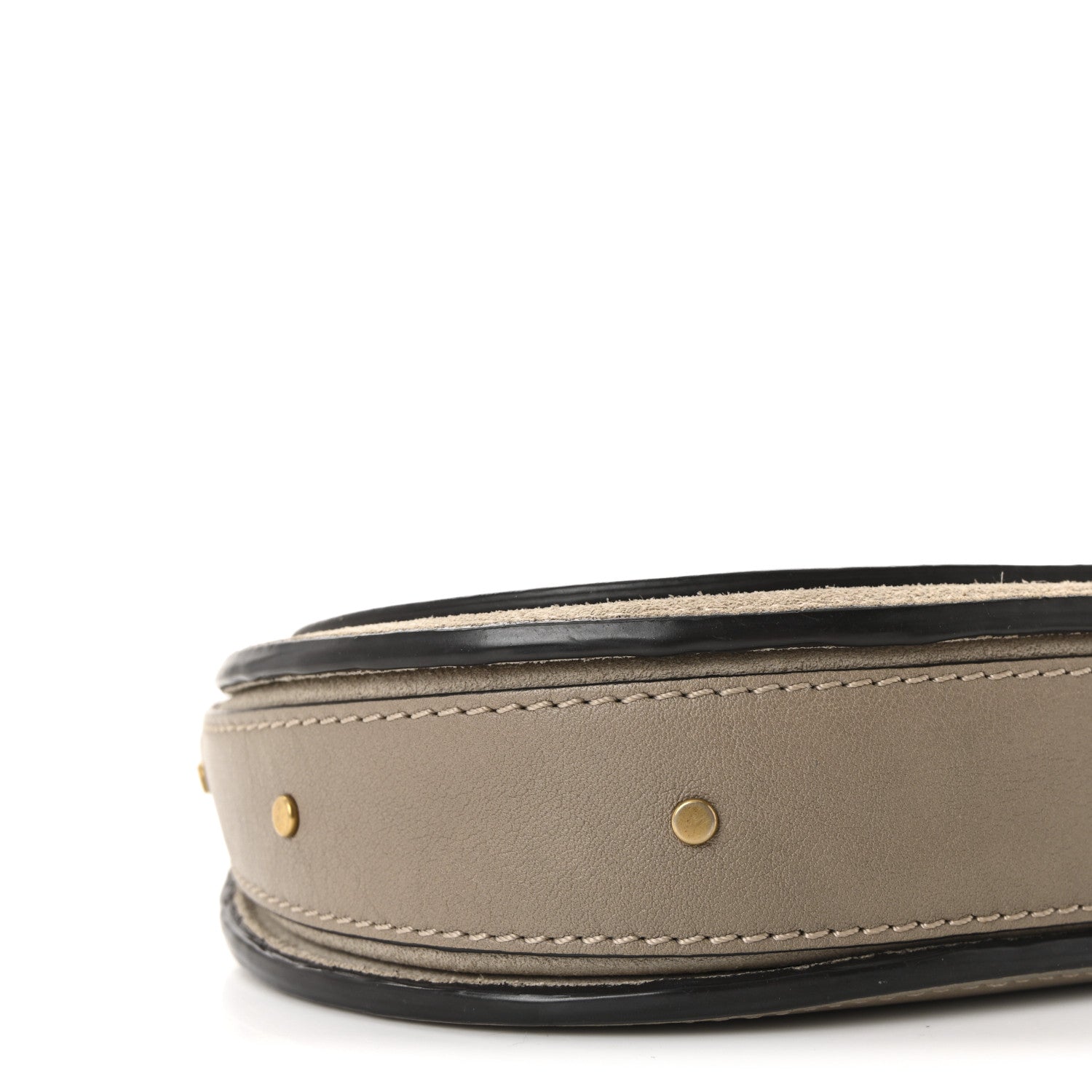 Calfskin Suede Mini Pixie Signature Belt Bag Motty Grey