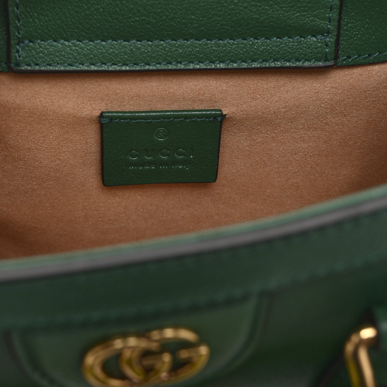 Wonka Grain Calfskin Mini Diana Tote Bag Green Yellow Fluo