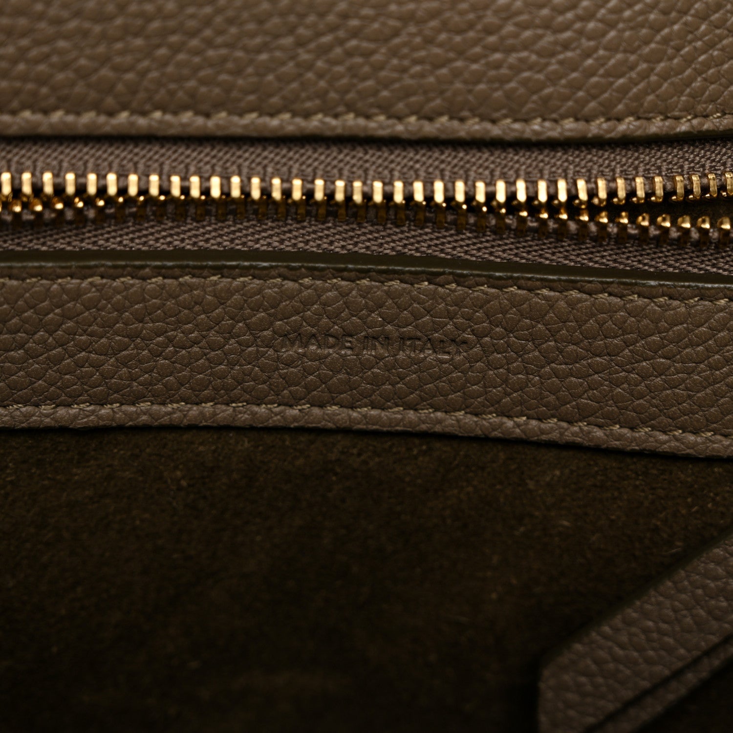 Soft Grained Calfskin Small Belt Cabas Phantom Taupe