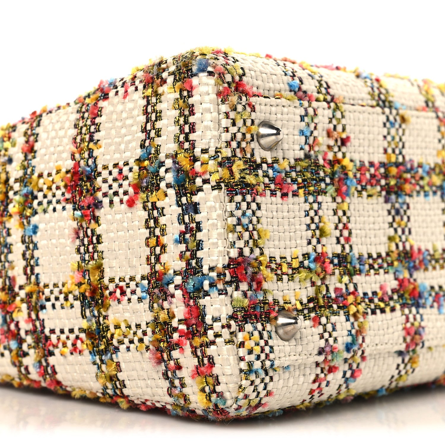 Tweed Medium Lady Dior  Orange Multicolor