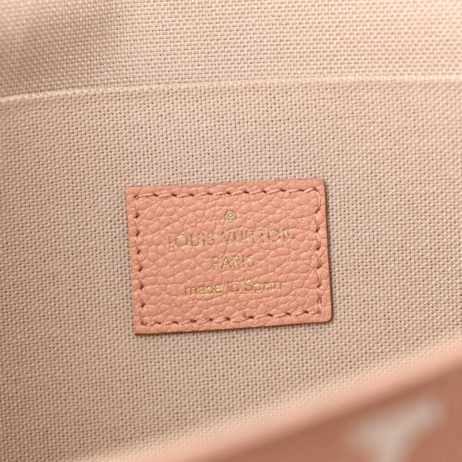 Empreinte Monogram Giant Felicie Pochette Chain Wallet Rose Trianon Creme