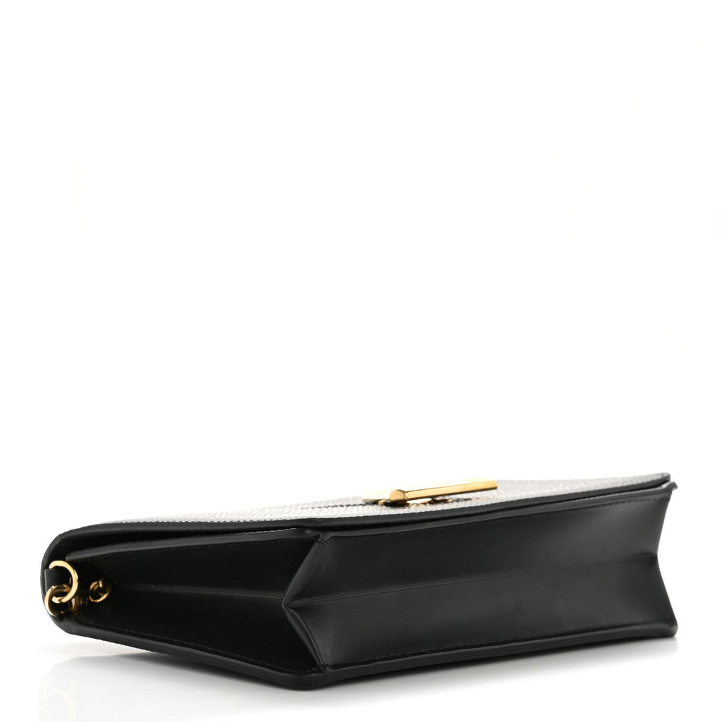 Epi Twist Belt Chain Wallet Black