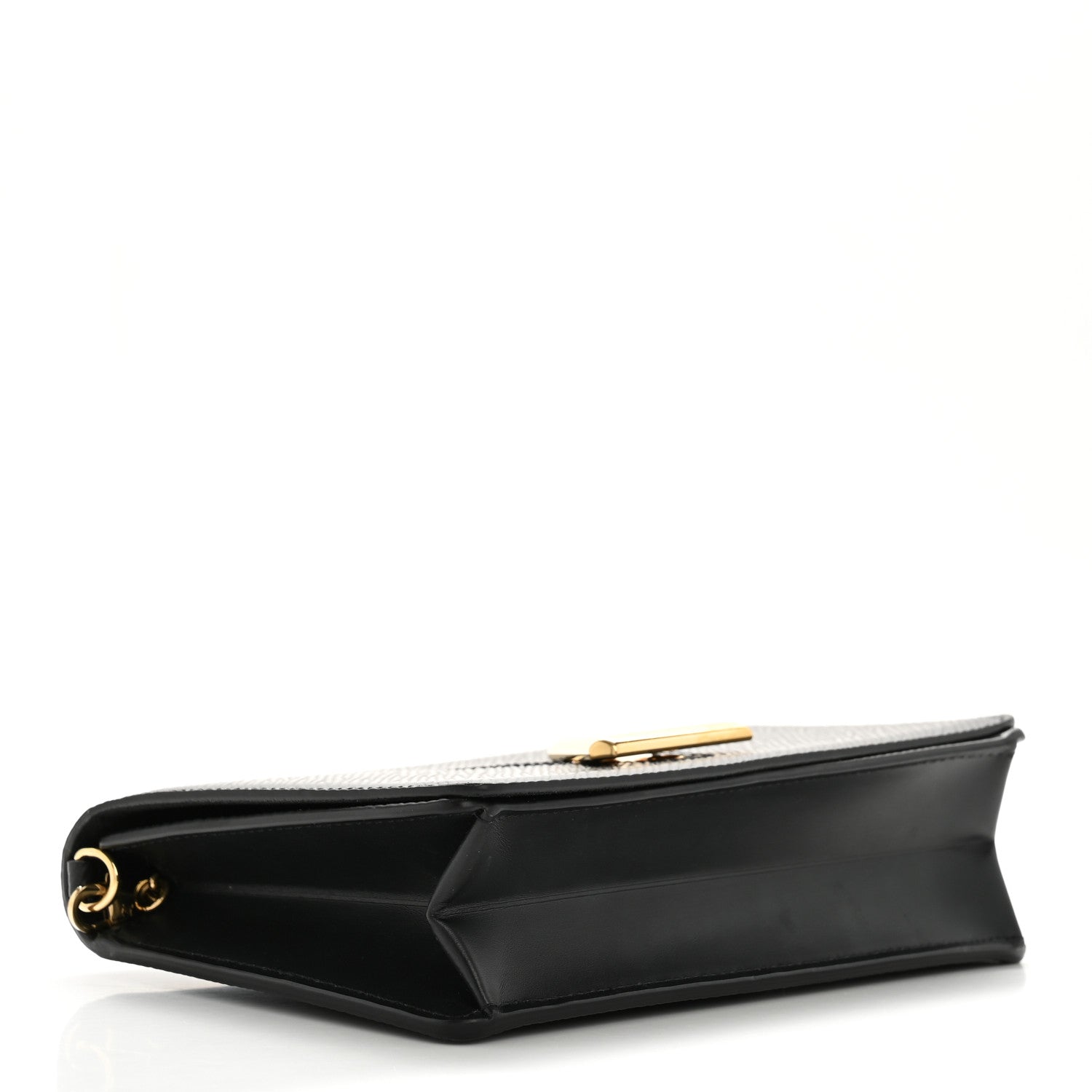Epi Twist Belt Chain Wallet Black