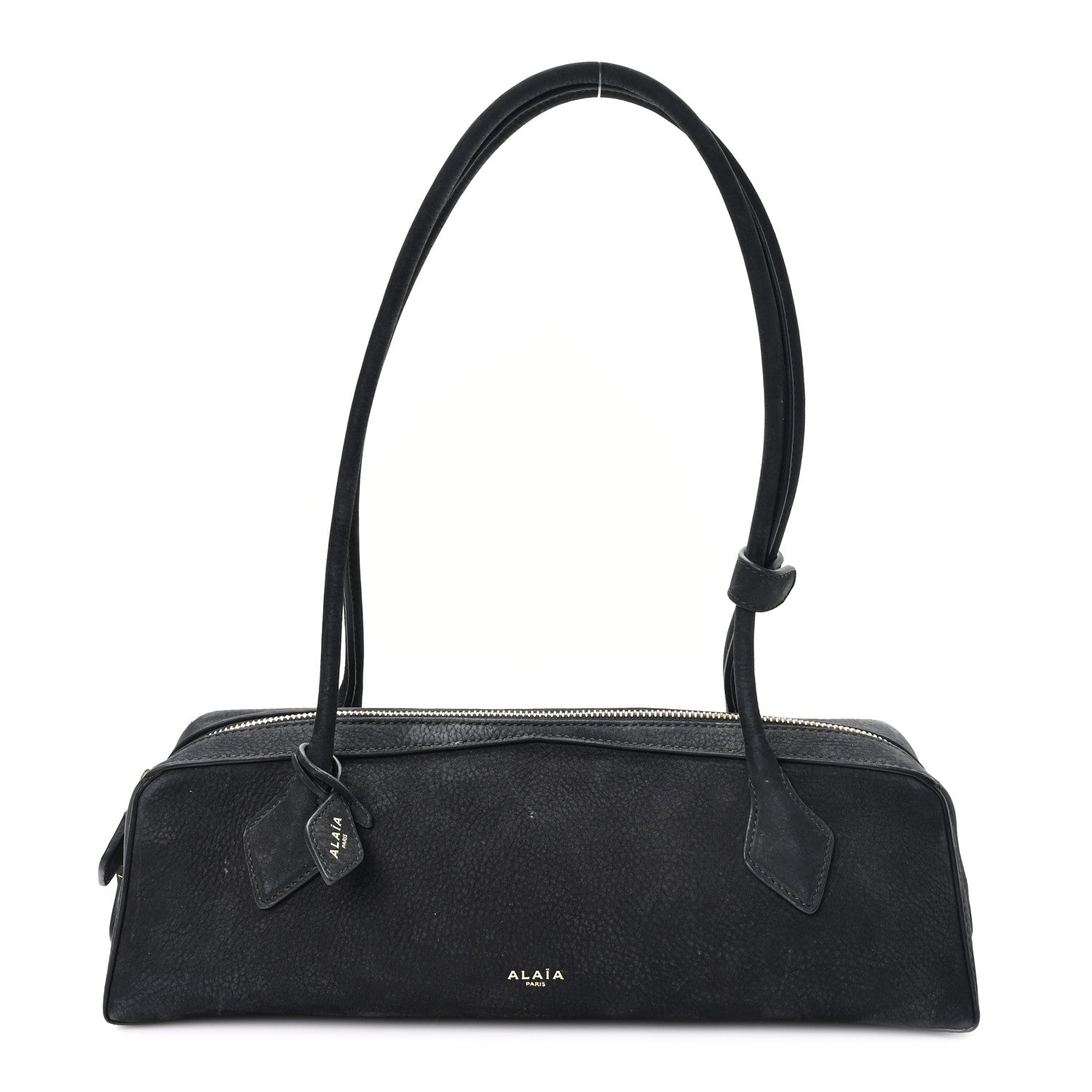 Nubuck Medium Le Teckel Bag Black Anthracite