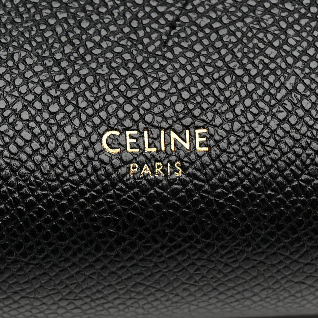 Baby Grained Calfskin Mini Belt Bag Black