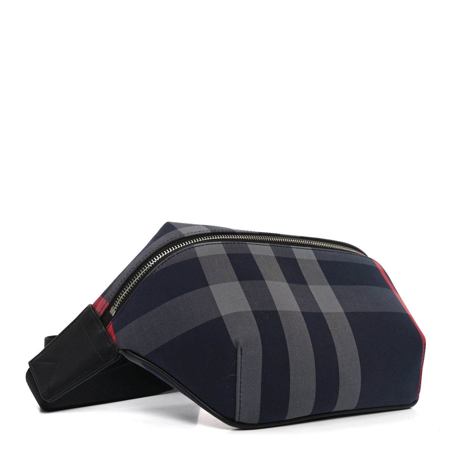 House Check Sonny Bum Bag Navy Grey