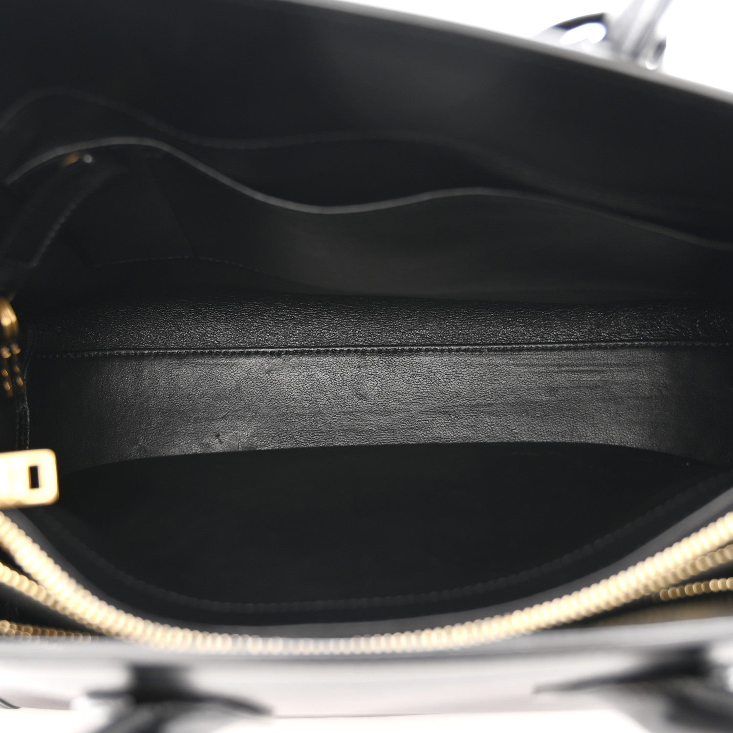 Calfskin Bi-Color Small Sac De Jour Burgundy Black