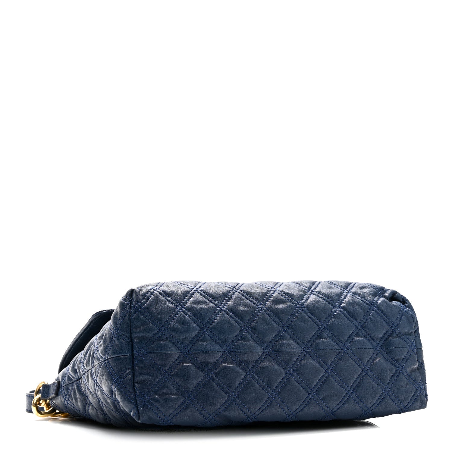 Lambskin Quilted The XL Single Flap Navy