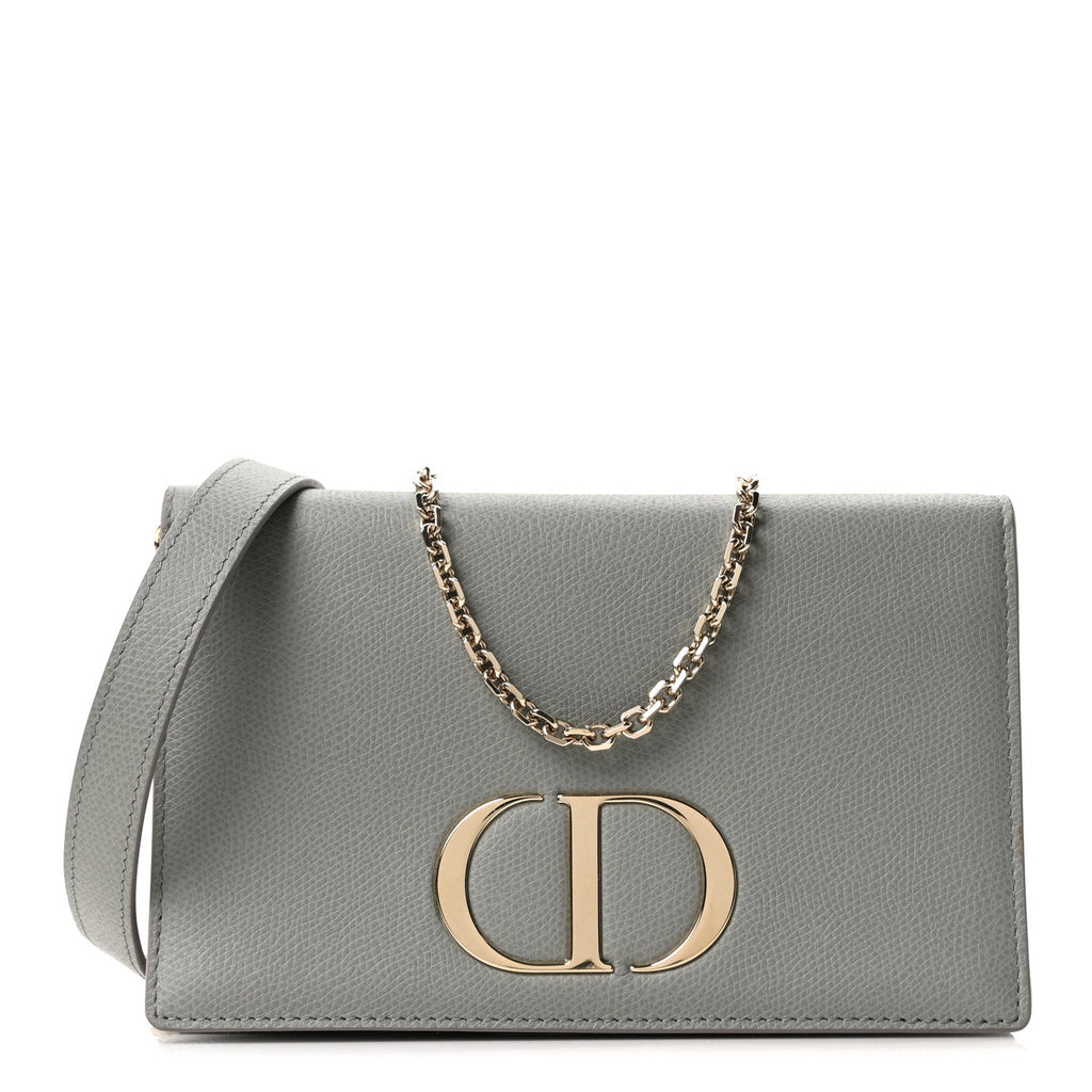 Calfskin 30 Montaigne 2 in 1 Pouch Grey