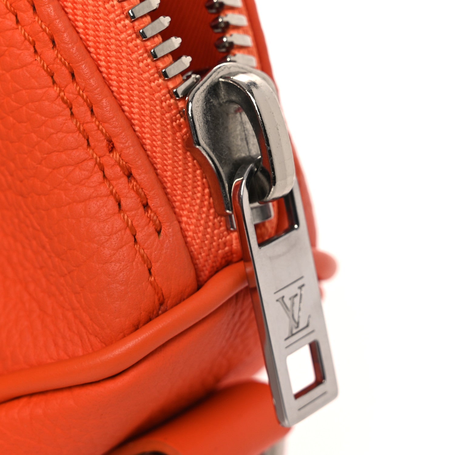 Grained Calfskin Aerogram Keepall XS Orange