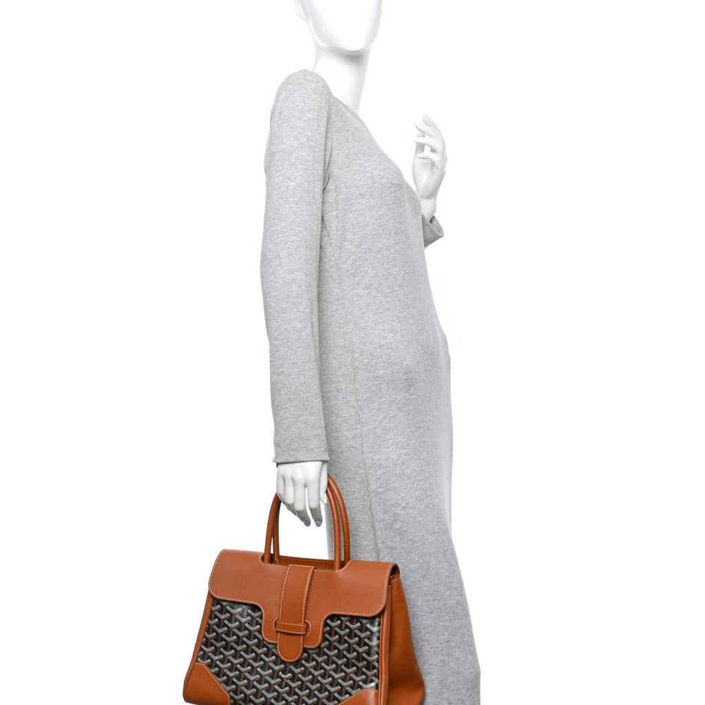 Goyardine Saigon Tote Black Gold