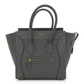 Baby Drummed Calfskin Micro Luggage Kohl