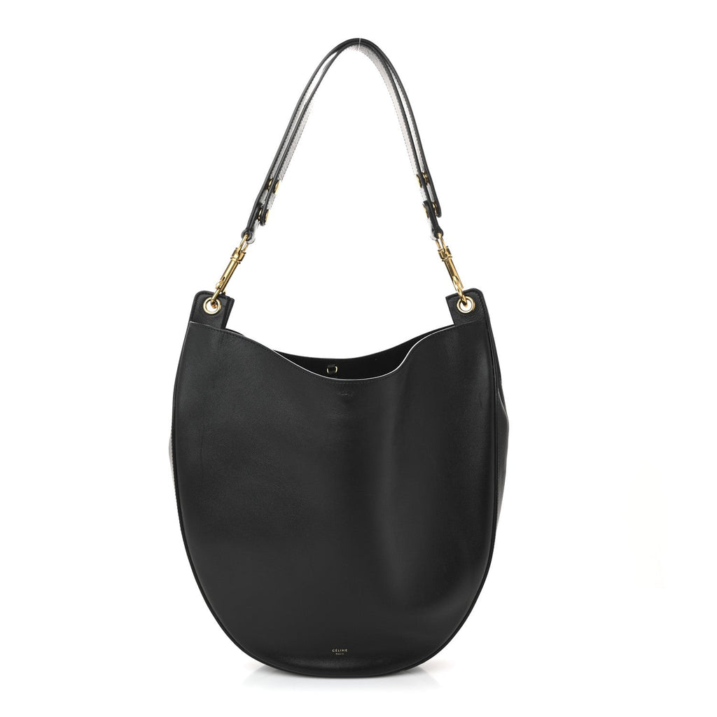 Supple Calfskin Medium Hobo Black