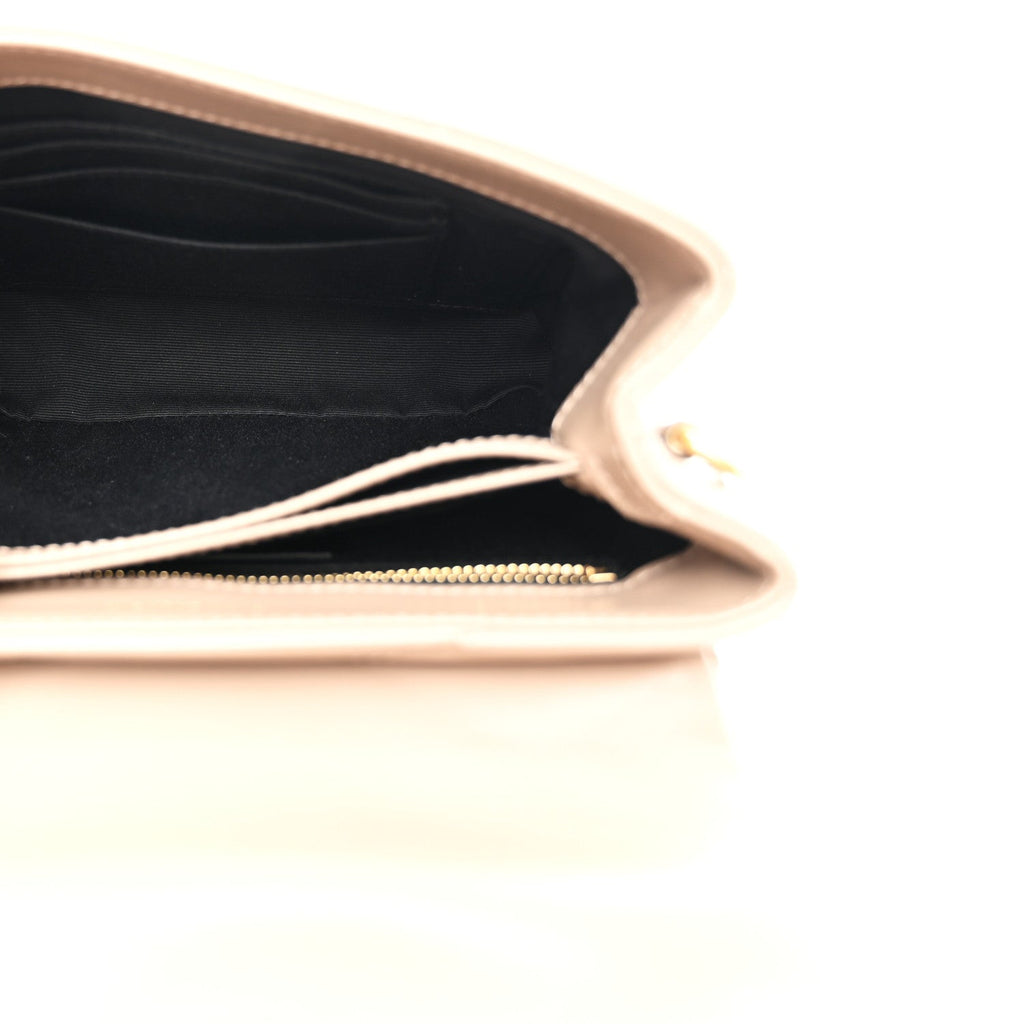 Calfskin Y Quilted Monogram Toy Loulou Crossbody Bag Dark Beige