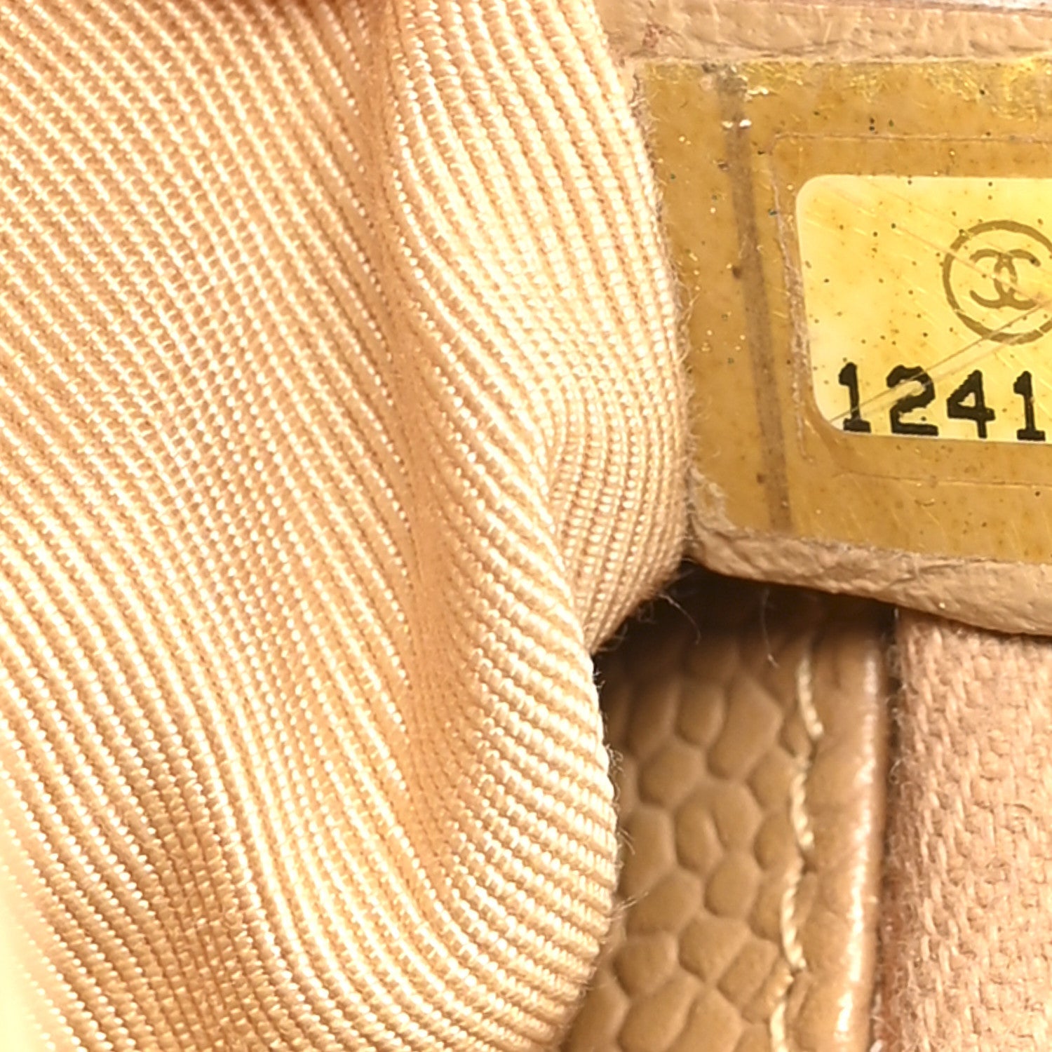 Caviar Quilted Grand Shopping Tote GST Beige