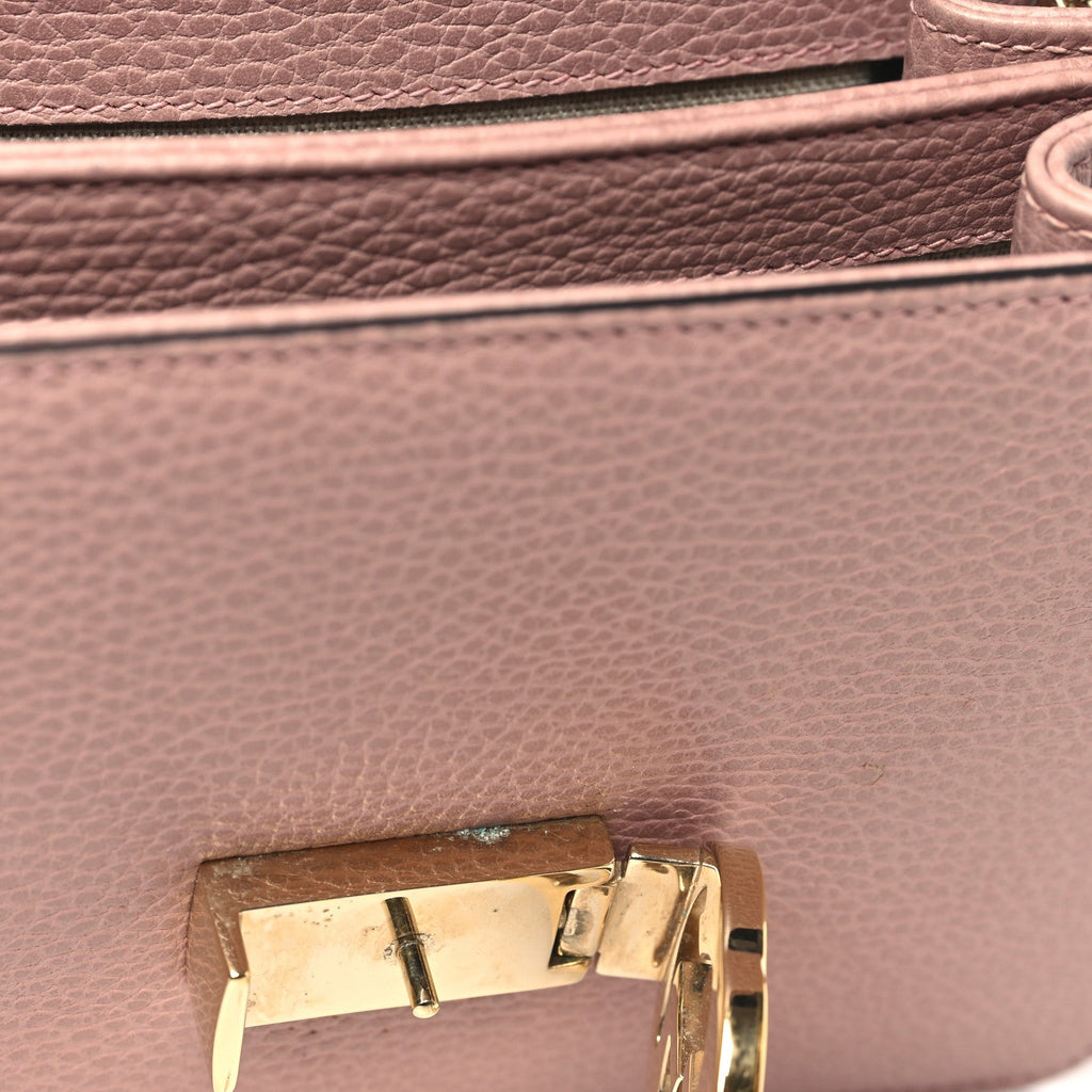 Dollar Calfskin Small Interlocking G Shoulder Bag Soft Pink