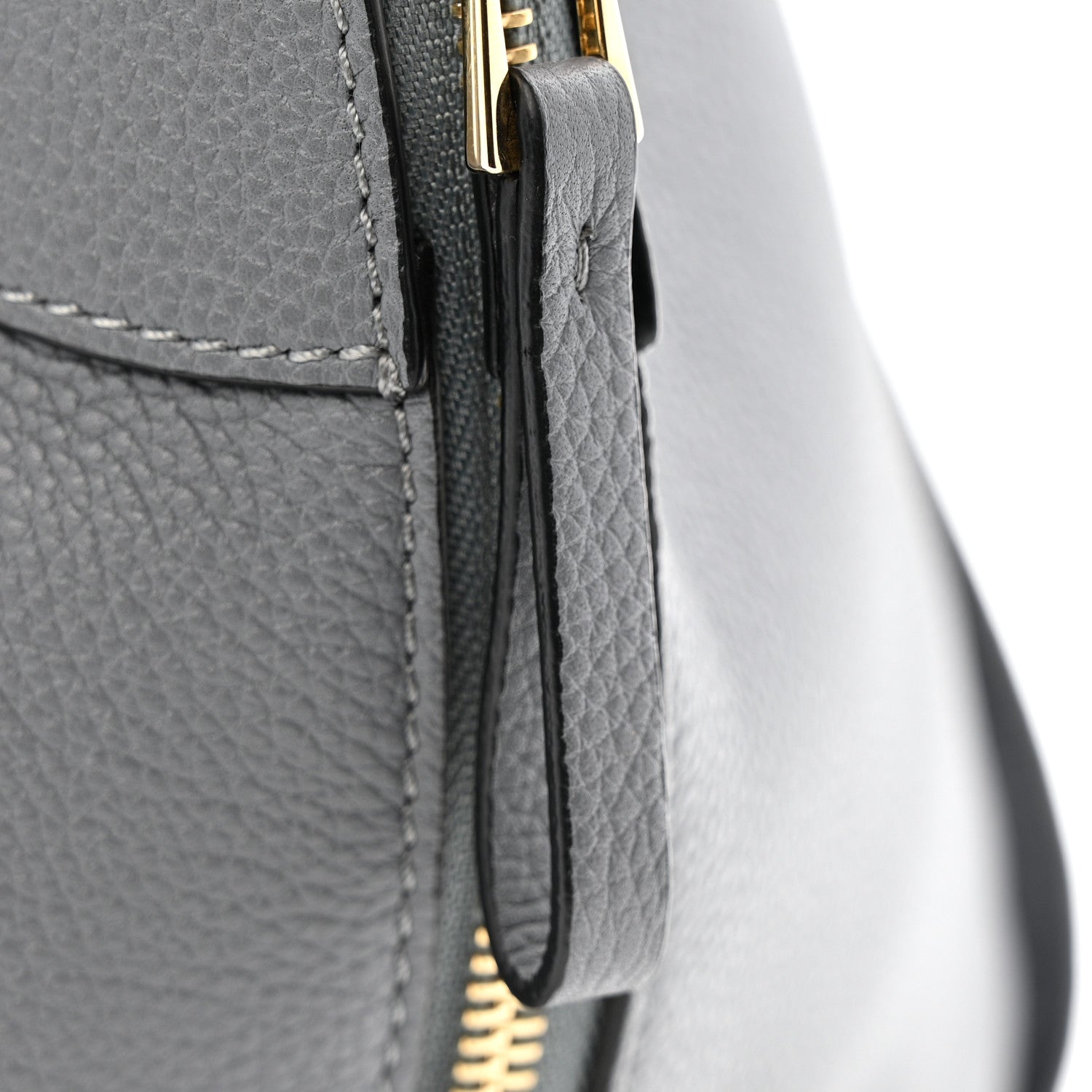 Grained Calfskin Small Hammock Shoulder Bag Asphalt