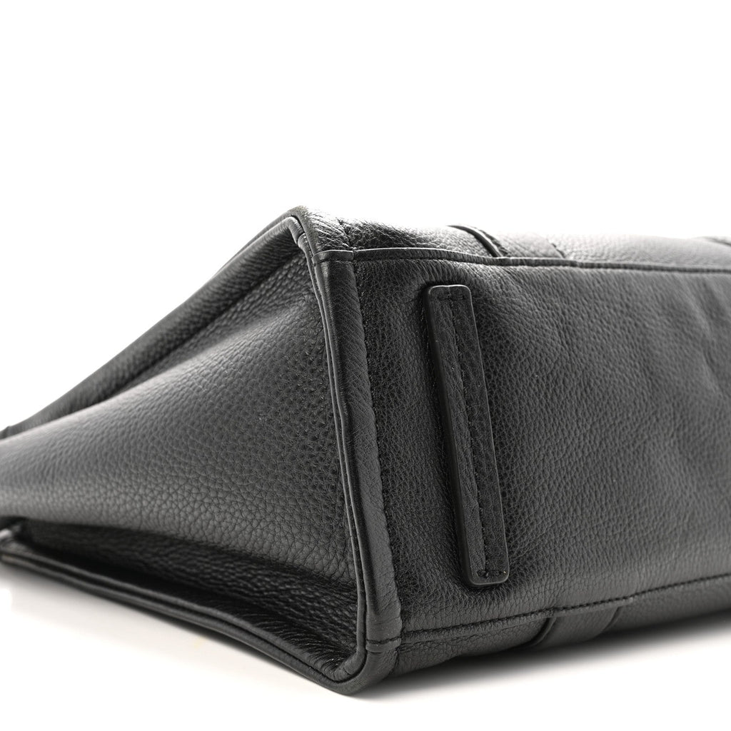 Grained Calfskin Medium The Tote Bag Black