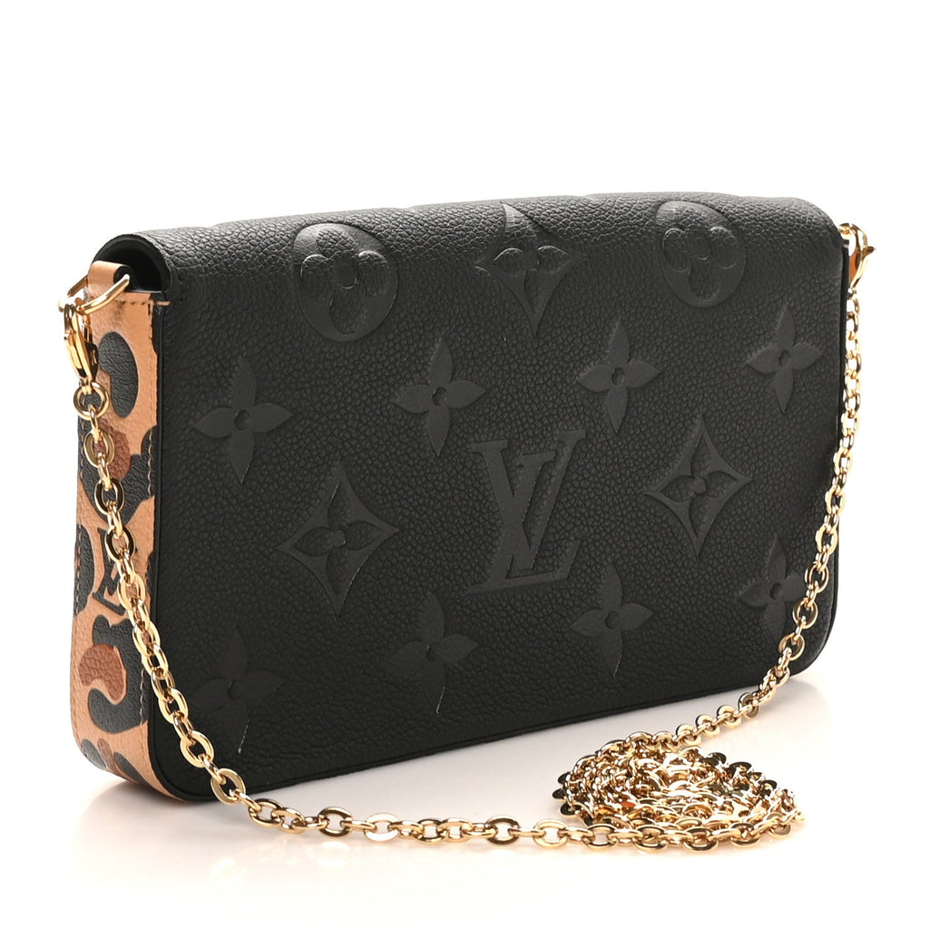 Empreinte Monogram Giant Wild At Heart Felicie Pochette Black