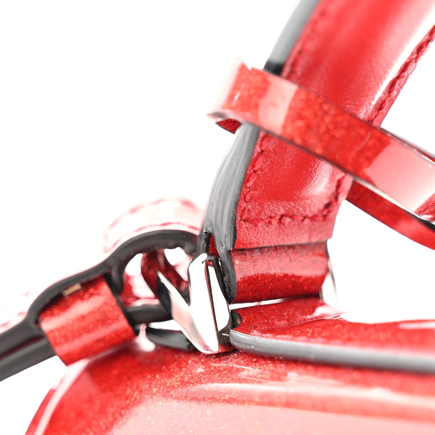 Glitter Patent Mini Boxyz Red