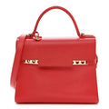 Calfskin MM Tempete Satchel Coral