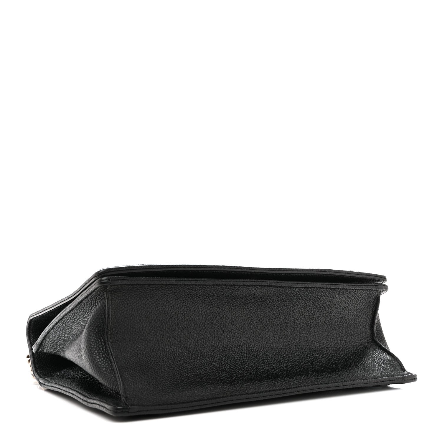 Grained Calfskin Medium Diorama Flap Bag Black