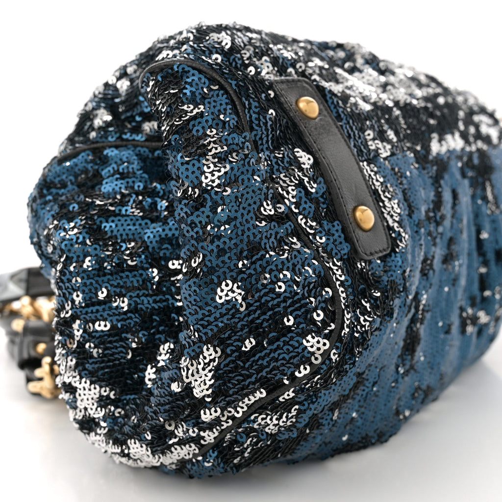 Sequined New York Rocker Stam Blue
