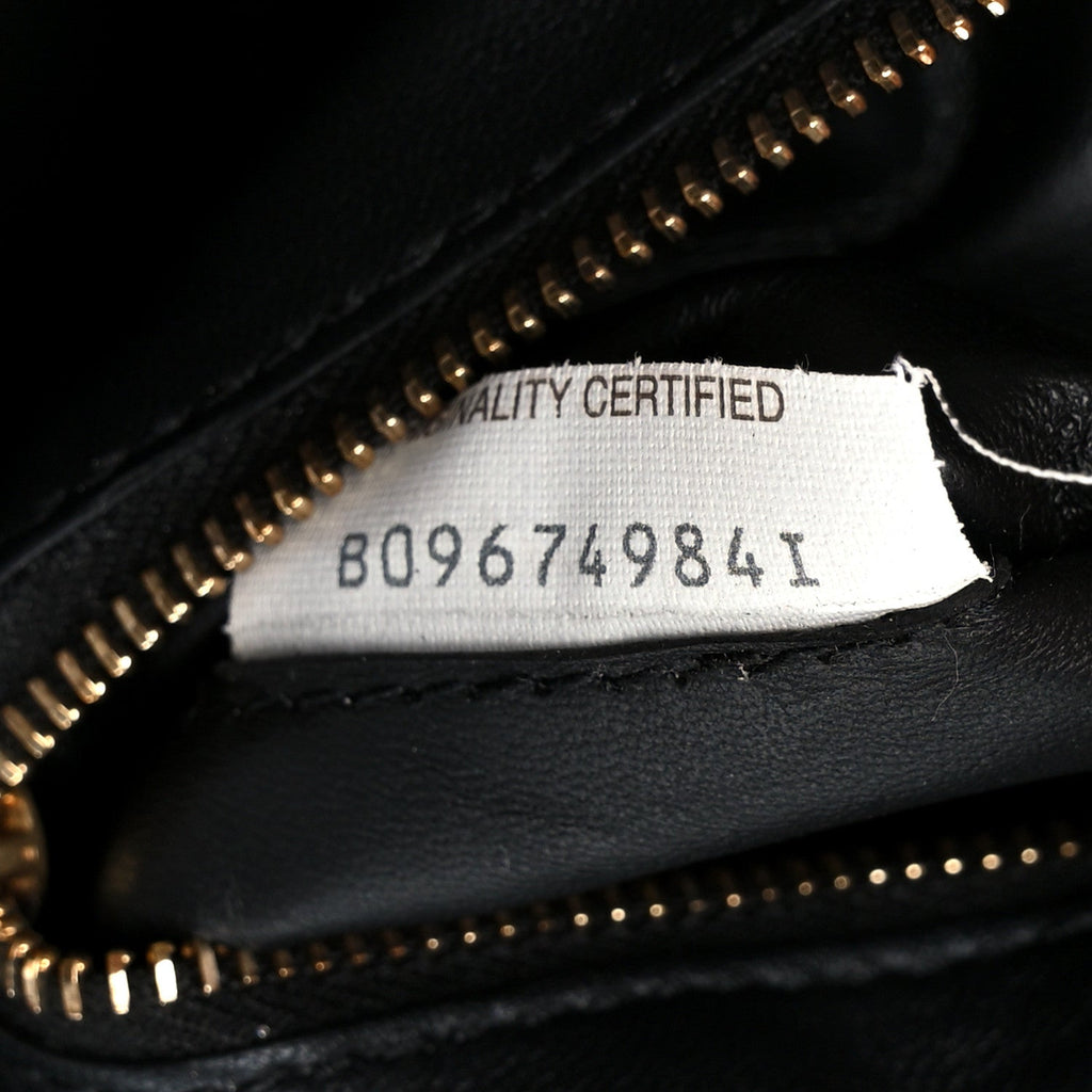 Nappa Maxi Intreccio Padded Cassette Crossbody Bag Black